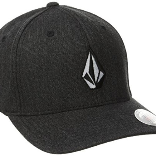 Volcom Mens Full Stone Heather Flexfit Stretch Twill Hat,Charcoal...