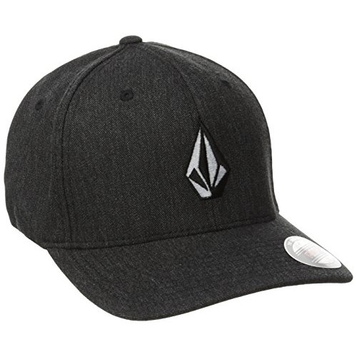 Volcom Mens Full Stone Heather Flexfit Stretch Twill Hat,Charcoal...