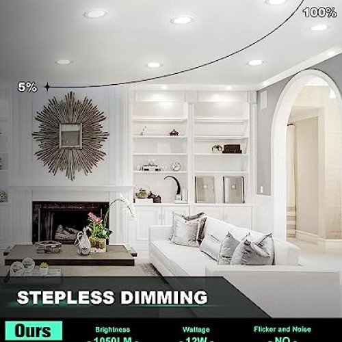 VOLISUN 24 Pack 6 inch Recessed Lighting, 5CCT LED Recessed Light ...