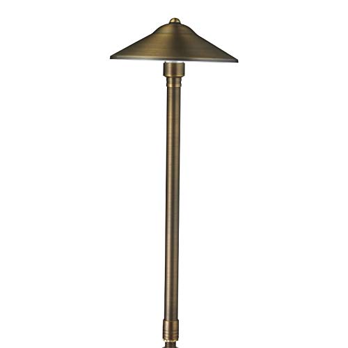 VOLT Max Spread 12V Cast Brass Path Light 25 Tall with LED Bulb