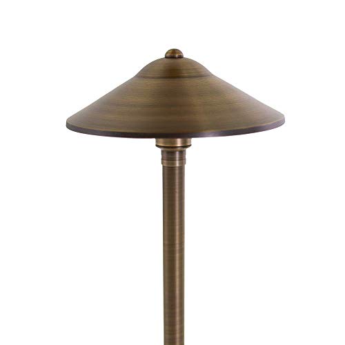 VOLT Max Spread 12V Cast Brass Path Light 25 Tall with LED Bulb