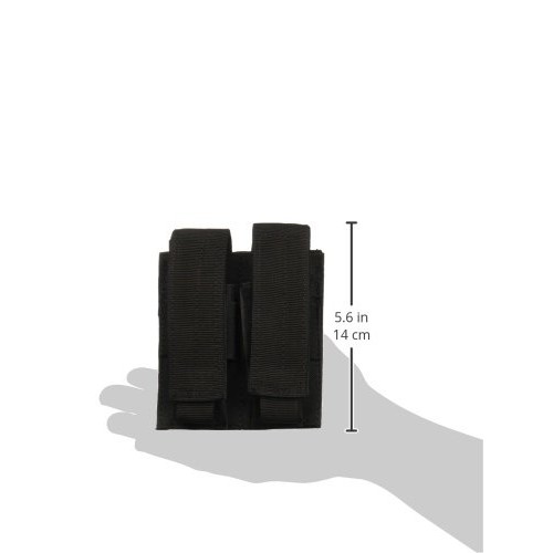 VooDoo Tactical 20-7975001000 Pistol Mag Pouch, Black, Double