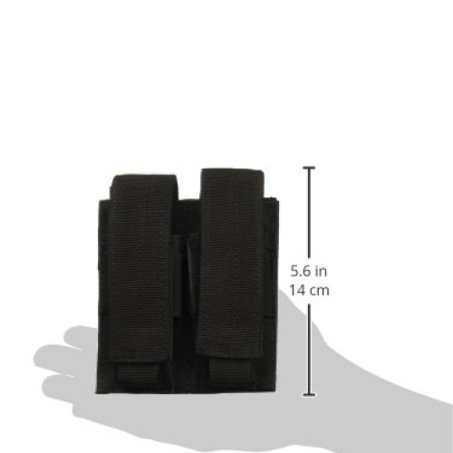 VooDoo Tactical 20-7975001000 Pistol Mag Pouch, Black, Double