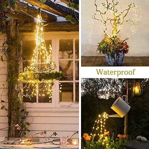VOOKRY Solar 10 Strands 200 LEDs String Fairy Lights, Starry Coppe...