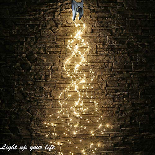 VOOKRY Solar 10 Strands 200 LEDs String Fairy Lights, Starry Coppe...