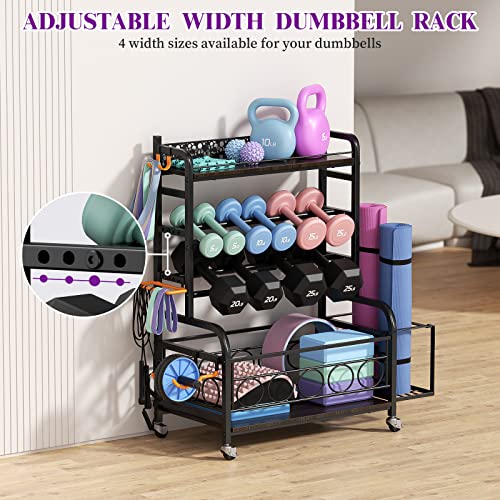 Weight Rack for Dumbbells, Dumbbell Rack Weight Stand, VOPEAK Home...