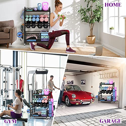 Weight Rack for Dumbbells, Dumbbell Rack Weight Stand, VOPEAK Home...