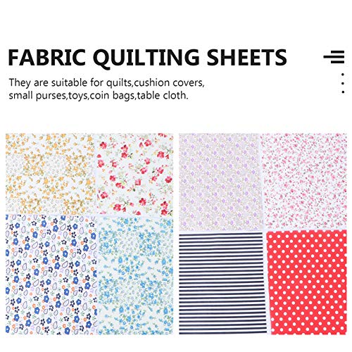 Cotton Fabric Craft Squares Quilting Sewing Floral Precut Fabric S...