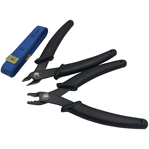 Vouiu Jewelry Tools Bead Crimp Pliers Wire Cutter Pliers Tape Measure