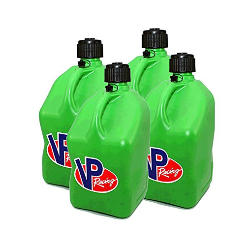 4 Pack VP 5 Gallon Square Green Racing Utility Jugs