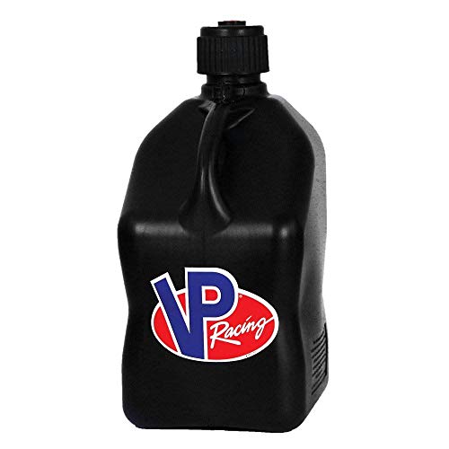 2 Pack VP 5 Gallon Square Black Racing Utility Jugs with 2 Deluxe ...