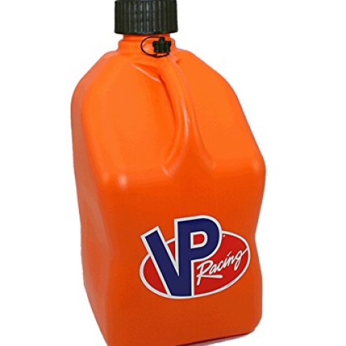 2 Pack VP 5 Gallon Square Orange Racing Utility Jugs with 2 Deluxe...