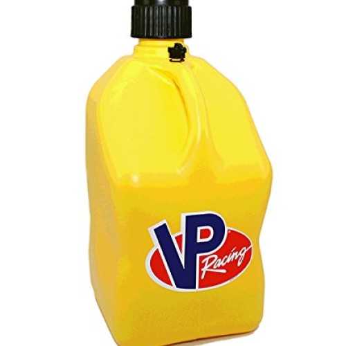2 Pack VP 5 Gallon Square Yellow Racing Utility Jugs with 2 Deluxe...