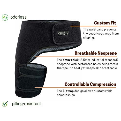 Vriksasana Groin Hip Brace | Sciatica Support Wrap | Hamstring Com...