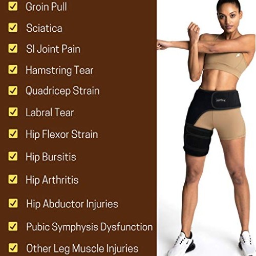 Vriksasana Groin Hip Brace | Sciatica Support Wrap | Hamstring Com...