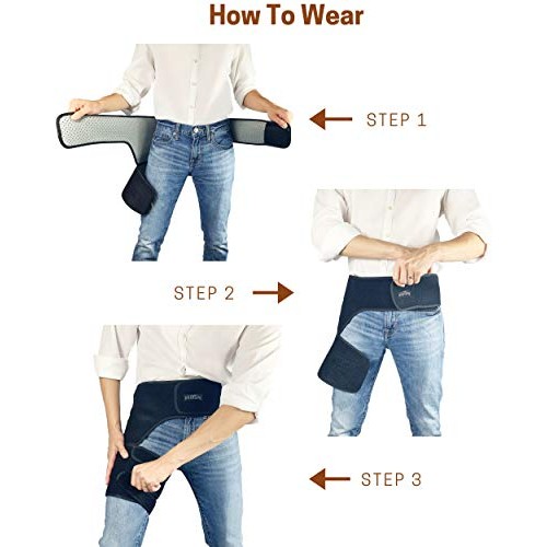Vriksasana Groin Hip Brace | Sciatica Support Wrap | Hamstring Com...