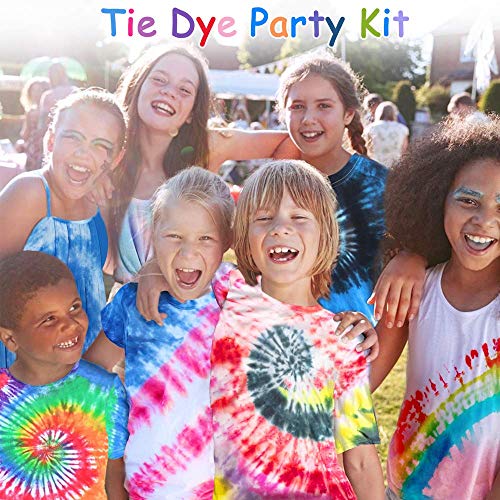 32 Color Tie Dye Kit for Kids,Vsadey Tie-Dye Kits for Dying Fabric...