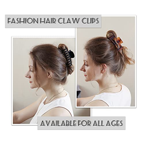 Vsiopy 10pcs Hair Claw Clips for Women Hair, 3.5 Inch Nonslip Medi...