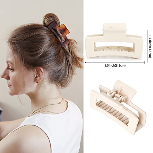 Vsiopy 10pcs Hair Claw Clips for Women Hair, 3.5 Inch Nonslip Medi...