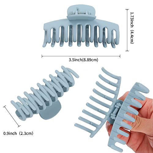 Vsiopy 10pcs Hair Claw Clips for Women Hair, 3.5 Inch Nonslip Medi...