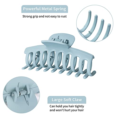 Vsiopy 10pcs Hair Claw Clips for Women Hair, 3.5 Inch Nonslip Medi...