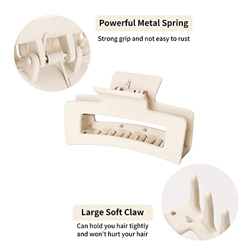 Vsiopy 10pcs Hair Claw Clips for Women Hair, 3.5 Inch Nonslip Medi...