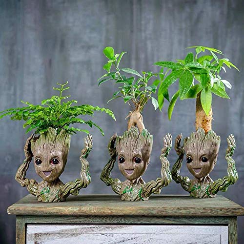 VUBD Groot Decoration 1pc Large Tree Man Pen Holder Flower Pot Bab...