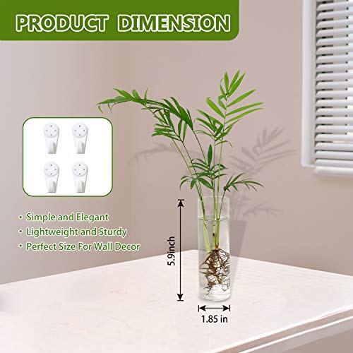 Vumdua Wall Hanging Planters, 4 PCS Glass Planters Hanging Glass T...
