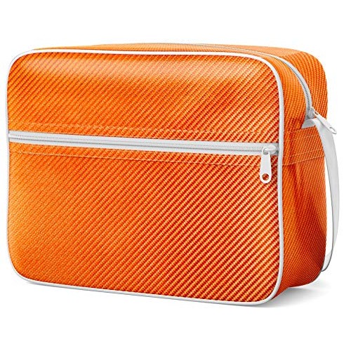 VViViD Orange Carbon Fiber Weatherproof Faux Leather Finish Marine...