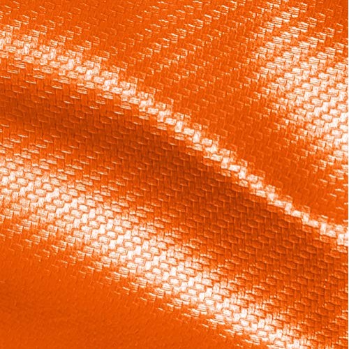VViViD Orange Carbon Fiber Weatherproof Faux Leather Finish Marine...