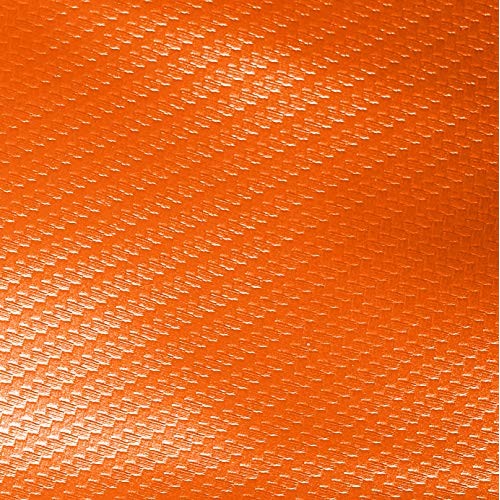 VViViD Orange Carbon Fiber Weatherproof Faux Leather Finish Marine...