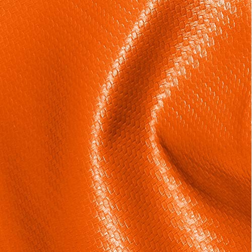 VViViD Orange Carbon Fiber Weatherproof Faux Leather Finish Marine...