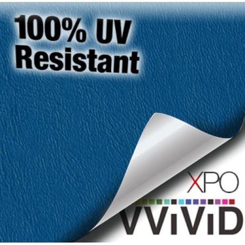 VViViD Blue Weatherproof Faux Leather Finish Marine Vinyl Fabric ...