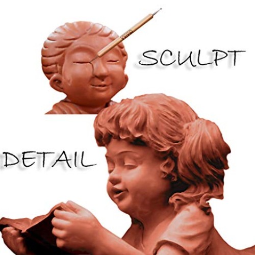 VViViD Sculpt Double Ended 5-Piece Metal Ball Stylus & Wooden Hand...