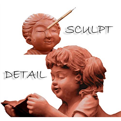 VViViD Sculpt Double Ended 5-Piece Metal Ball Stylus & Wooden Hand...