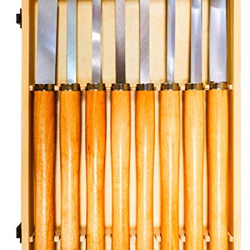 8PCS HSS Wood Lathe Chisel Set for Wood Chisel Lathe Turning Tools...
