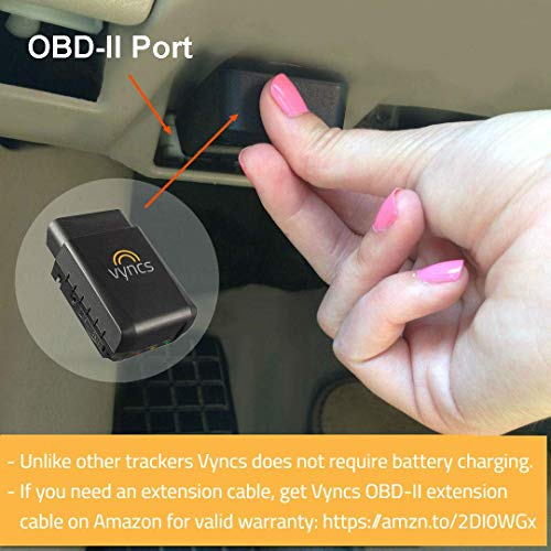 VYNCS Premium: No Monthly Fees GPS Tracker OBD 3G Vehicle GPS Trac...