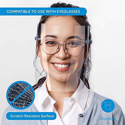 Clear Face Shield Glasses Face Shield 11-Pack - Safety Anti-Fog ...