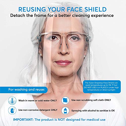 Clear Face Shield Glasses Face Shield 11-Pack - Safety Anti-Fog ...