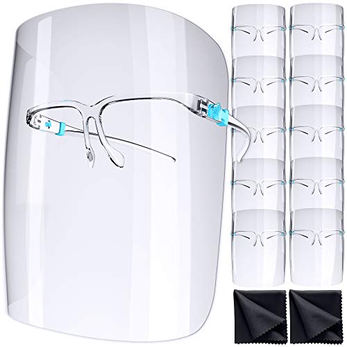 Clear Face Shield Glasses Face Shield 11-Pack - Safety Anti-Fog ...