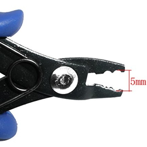 Jewelry Beading Crimper Pliers Bead Crimping Tool 13cm Blue