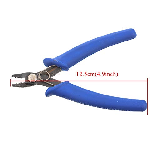 Jewelry Beading Crimper Pliers Bead Crimping Tool 13cm Blue