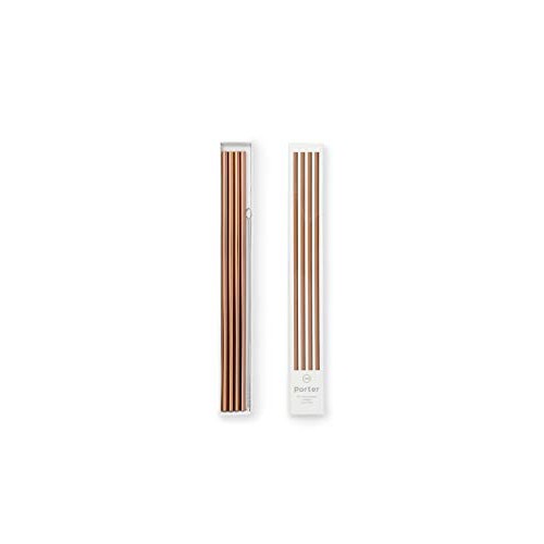 W&P Porter Stainless Steel Metal Straws w/ Cleaner Brush | Copper ...
