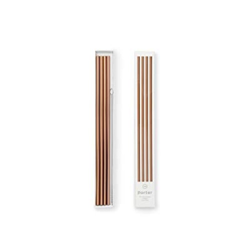 W&P Porter Stainless Steel Metal Straws w/ Cleaner Brush | Copper ...