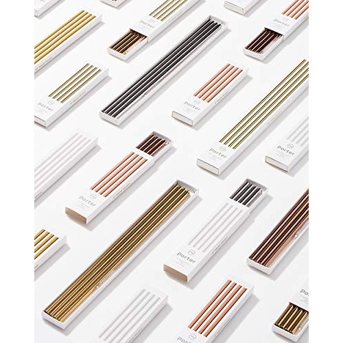 W&P Porter Stainless Steel Metal Straws w/ Cleaner Brush | Copper ...