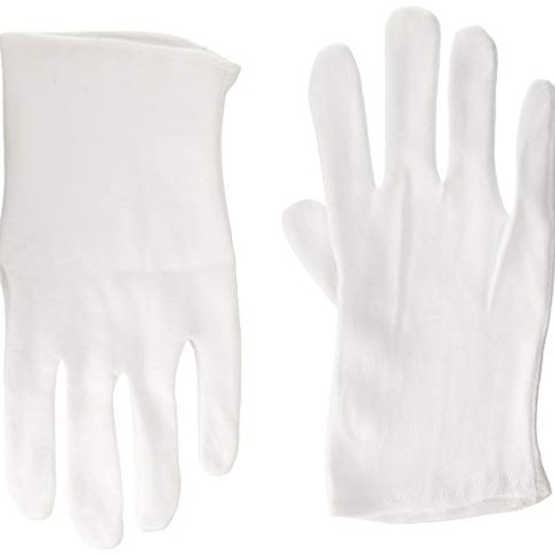 Hagerty 15900 Jewelry Handling Gloves Non-Treated 1 Pair White