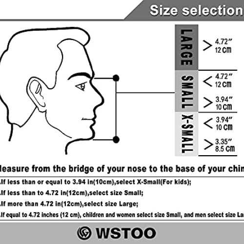 WSTOO Snorkel Mask with Latest Dry Top Breathing System,Fold 180 D...