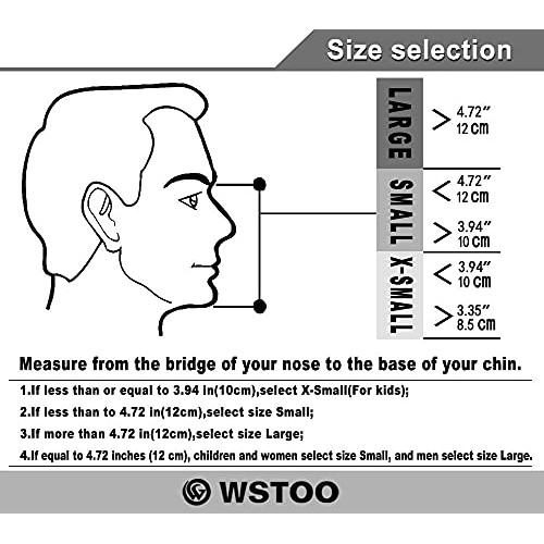 WSTOO Snorkel Mask with Latest Dry Top Breathing System,Fold 180 D...