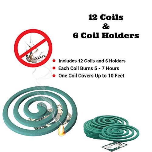 W4W Mosquito Repellent Coils - Outdoor Use Reaches Up to 10 feet -...