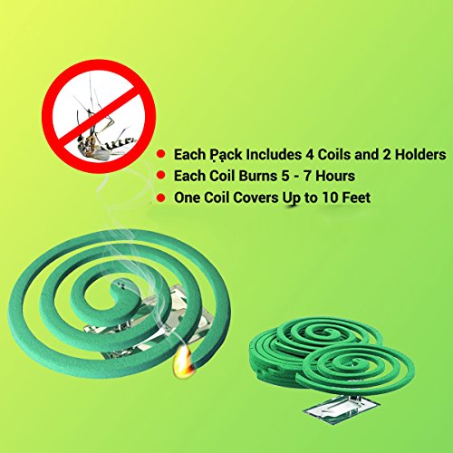 W4W Mosquito Repellent Coils - Outdoor Use Reaches Up to 10 feet -...